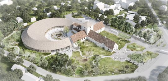 The new museum of the Viking Age seen from above