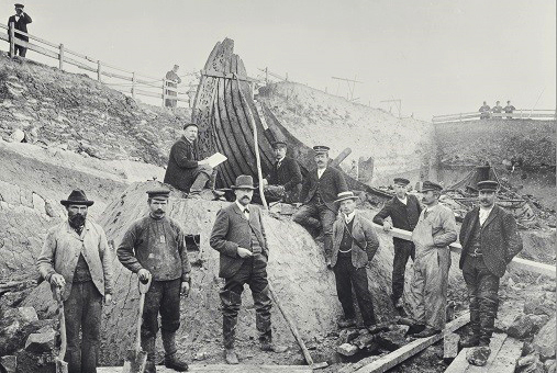 Excavation of the Oseberg ship
